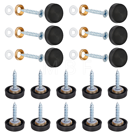 30 Bags 304 Stainless Steel Glass Fasteners STAS-BC0004-30EB-1