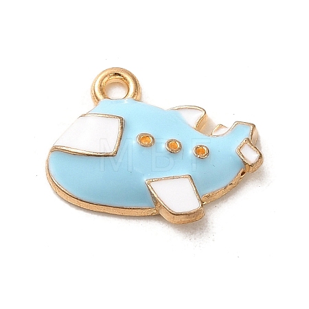 Alloy Enamel Pendants ENAM-E064-21KCG-01-1