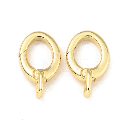 Brass Spring Gate Rings KK-G416-59G-1