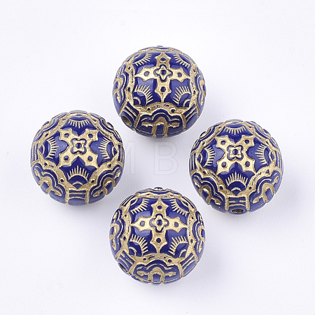 Plating Acrylic Beads PACR-T001-08A-1