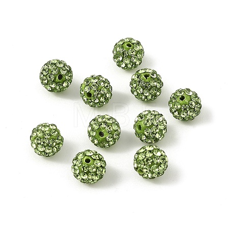 Pave Disco Ball Beads RB-H258-8MM-214-1