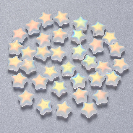 Spray Painted Glass Beads LS-GLAA-R211-04-C01-1