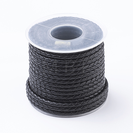 Round Braided Leather Cord WL-G002-01A-1