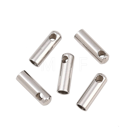 Tarnish Resistant 201 Stainless Steel Cord Ends STAS-E088-1.5mm-1