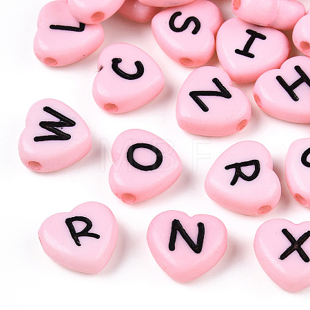Horizontal Hole Opaque Acrylic Beads SACR-Q126-04D-1