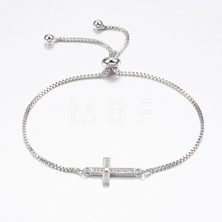 Adjustable Brass Bolo Bracelets BJEW-P200-11P-1