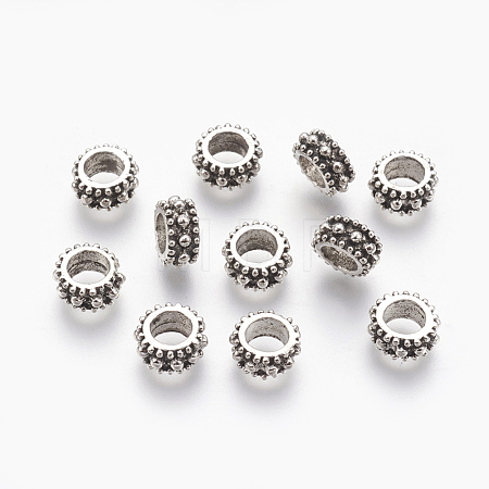 Tibetan Style Alloy European Beads MPDL-7610-AS-NR-1