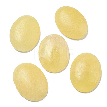 Natural Yellow Jade Cabochons G-C115-01B-14-1
