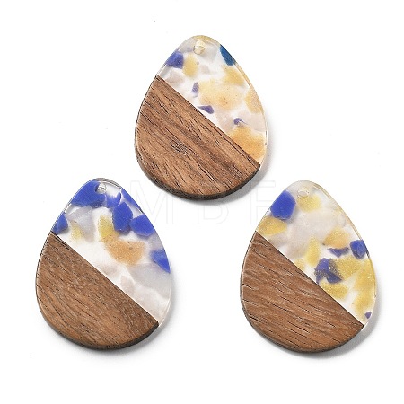 Resin and Walnut Pendants FIND-R051-04B-1