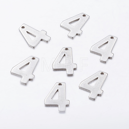 Tarnish Resistant 201 Stainless Steel Pendants STAS-F128-01P-4-1