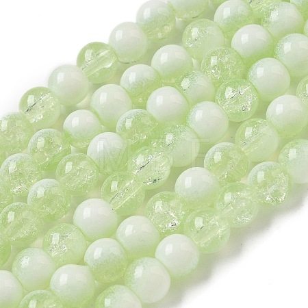 Crackle Glass Beads X1-GLAA-U001-6mm-09-1