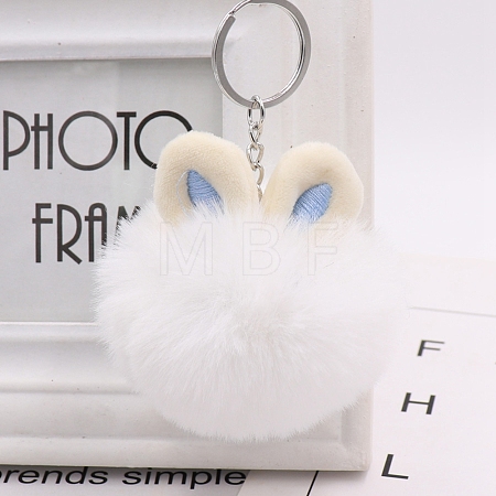 Imitation Rabbit Fur Keychain PW-WG15273-01-1