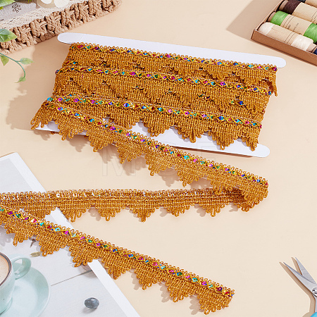 Polyester Braided Lace Ribbon OCOR-LP0002-06-1