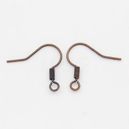 Brass Earring Hooks KK-Q363-RC-NF-1