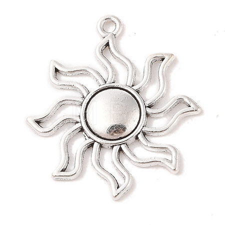 Tibetan Style Alloy Solar Eclipse Pendants X-TIBEP-R304-004AS-LF-1