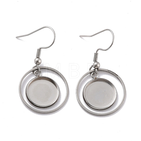 Tarnish Resistant 201 Stainless Steel Earring Hooks STAS-Z036-01P-1