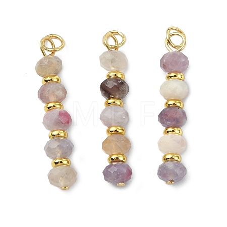 Natural Plum Blossom Tourmaline Pendants PALLOY-JF05829-1