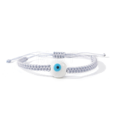 Handmade Lampwork Evil Eye Bead Braided Bracelets UN6877-7-1