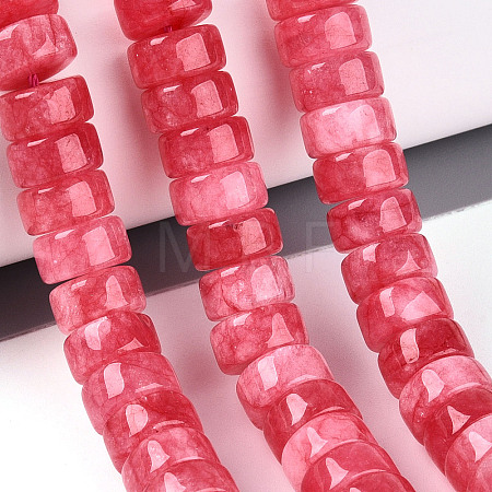 Dyed Natural White Jade Beads Strands G-T143-17G-1