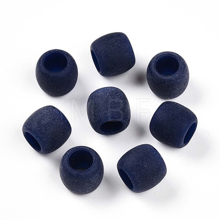 Frosted Opaque Acrylic Beads SACR-T017-08A-1