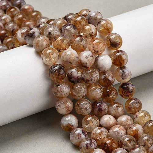 Natural Citrine Beads Strands G-P569-A01-03-1