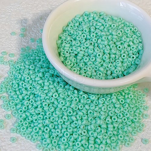 Opaque Colours Glass Seed Beads PW-WG6EF65-17-1