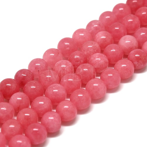 Natural Chalcedony Beads Strands G-S333-8mm-007-1