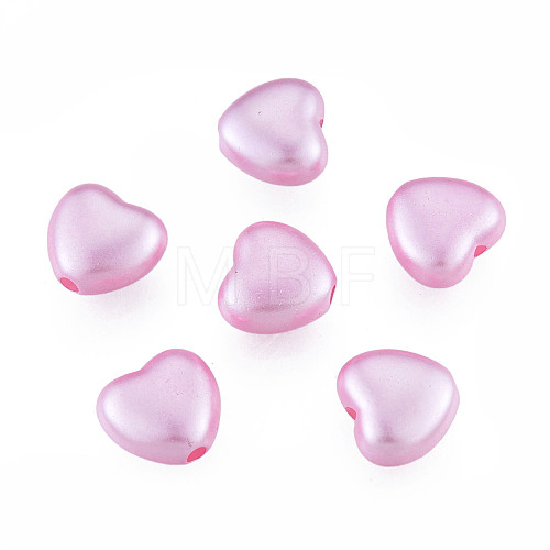 ABS Plastic Imitation Pearl Beads OACR-T018-10B-1