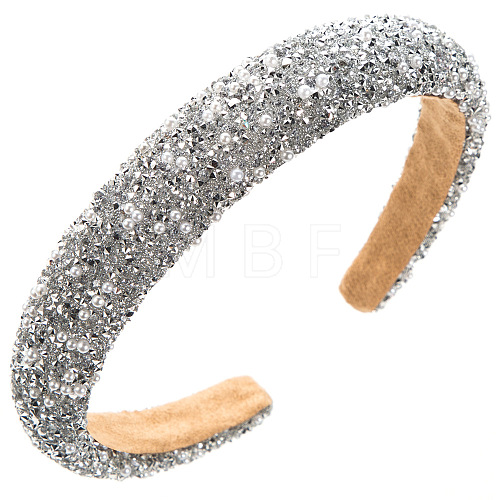 Pearl Rhinestone Hair Bands PW-WG74982-07-1