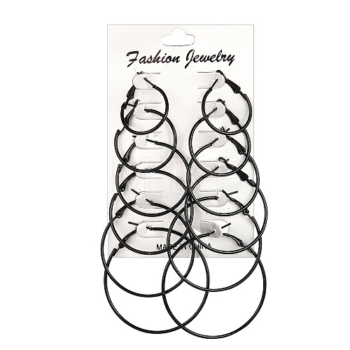 Alloy Hoop Earrings Sets WG0E569-08-1