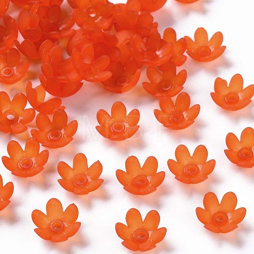 Frosted Acrylic Bead Caps MACR-S371-07A-726-1