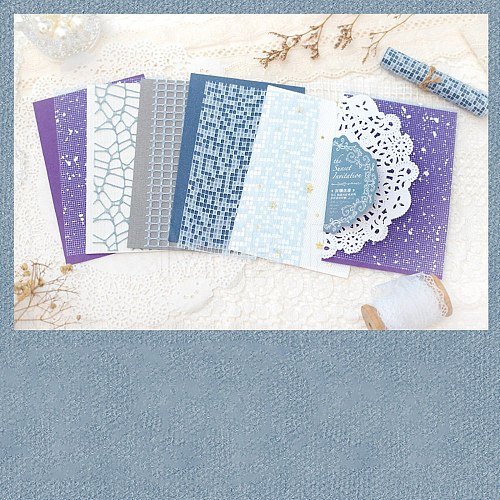 10 Sheets Invitation Card Scrapbook Paper Pad PW-WG50F15-04-1