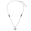 TINYSAND Happy Knot 925 Sterling Silver Cubic Zirconia Pendant Necklaces TS-N315-S-2
