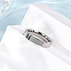 201 Stainless Steel Wide Band Finger Rings RJEW-K252-02A-P-3