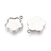 304 Stainless Steel Pendant Cabochon Settings STAS-T065-88P-2