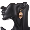 3 Pairs Handmade Glass Seed Beads Dangle Stud Earrings EJEW-MZ00708-5