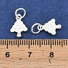 925 Sterling Silver Coin Tree Charms STER-A049-03S-3