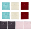 10Pcs 5 Colors Square Velvet Jewelry Bags TP-CP0001-04-1