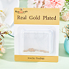 8Pcs Brass Micro Pave Cubic Zirconia Spacer Bars ZIRC-BBC0002-04-6