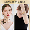42Pcs 14 Styles Alloy Black Enamel Pendants FIND-SC0024-27-5