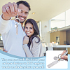 201 Stainless Steel Blank Pendant Keychains KEYC-WH0029-141-5