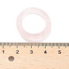 Natural Rose Quartz Plain Band Rings PW-WG25917-06-4