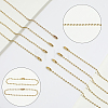 100Pcs Iron Ball Chains with Connectors IFIN-SP0001-67G-5