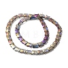 Electroplate Glass Beads Strands EGLA-H103-FR05-2