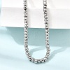 4MM Round 304 Stainless Steel Beaded Necklaces for Man and Women SA-CBAB767-16P-2