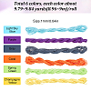 6 Rolls 6 Colors Round Waxed Polyester Cord YC-SC0001-03-2