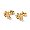 304 Stainless Steel Stud Earrings for Women EJEW-D053-01G-01-2