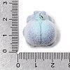 Flocking Opaque Resin Pendants RESI-G128-01G-3