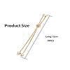 Rack Plating Adjustable Brass Slider Bracelets YS-TAC0001-14G-17