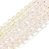 Transparent Painted Glass Beads Strands X1-DGLA-A034-T6mm-A25-2